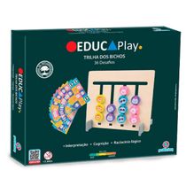 BDM24 - Brinquedo Educativo de madeira Trilha dos Bichos - Polibrinq