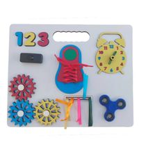 PAINEL SENSORIAL MONTESSORI INFANTIL EDUCATIVO BUZY BOARD