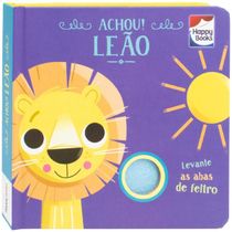 Livro Esconde-esconde com feltros - Achou! Leão