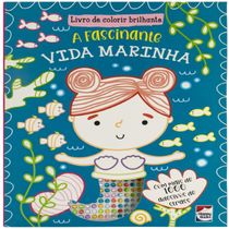 Livro Livro de colorir brilhante - A fascinante vida marinha