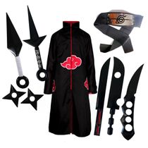 Kit Fantasia de Ninja Kunais de Brinquedo e Shurikens | Acessórios Anime Cosplay