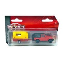 Miniatura Carro Jeep Wrangler Com Trailer - Majorette