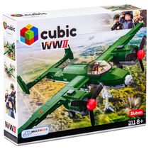 Blocos de Montar Cubic Avião Bombardeio WWII 311 Peças Multikids - BR1483OUT [Reembalado] BR1483OUT