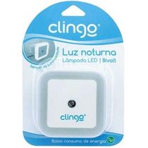 Luz Noturna LED Mini Luminaria Abajur de Tomada C/ Sensor Clingo