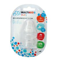 2 BICOS DE SILICONE ORTOFLEX TAMANHO 2 FLUXO MÉDIO MULTIKIDS