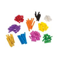 Material Escala Cuisenaire Em EVA Escolar Didático 250 Peças