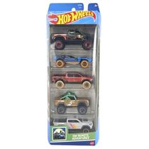 Hot Wheels Pack 5 Carrinhos Remote Adventures HTV53 Mattel