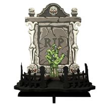 Decoração de Mesa Cemitério Lápide Assustadora 3D em E.V.A para Festa de Halloween