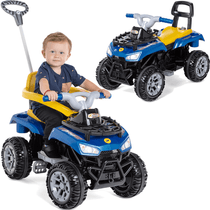 Carrinho de Passeio e Pedal Infantil Calesita Cross Up Azul