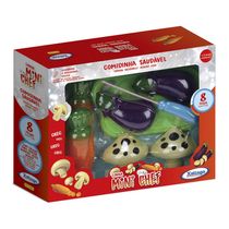 Kit Brinquedo Mini Chef Comidinhas Saudável