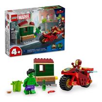 LEGO 76287 Super Heroes Homem De Ferro Com Bicicleta E Hulk