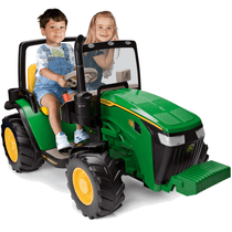 Trator Eletrico Peg Perego John Deere Dual Force 12V 2 Lugares