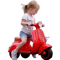 Mini Moto Eletrica Infantil Bandeirante Lambreta 6V Vermelha