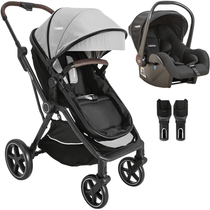 Carrinho de Bebe Moises com Bebe Conforto Kiddo Nomad Grafite