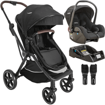 Carrinho de Bebe com Bebe Conforto e Base Kiddo Nomad Preto