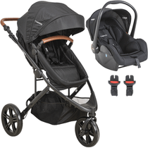 Carrinho de Bebe Passeio Moises Bebe Conforto Kiddo Trek Preto