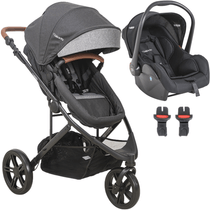 Carrinho de Bebe Passeio Moises Bebe Conforto Kiddo Trek Cinza