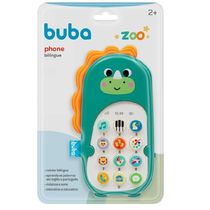 Brinquedo Para Bebe Phone Bilingue Zoo Dino Buba