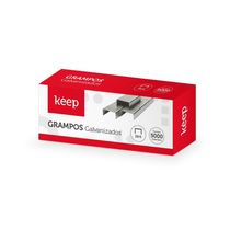 Grampos Galvanizados 26/6 Caixa Com 5000 Unidades Keep - EI167OUT [Reembalado] EI167OUT