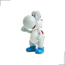 Super Mario Boneco 2.5 Polegadas Colecionável - Yoshi Blanco