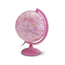 Globo Terrestre Pink Zoo 25 Cm - Com Luz - Tecnodidattica - 0325PZPZPB1KK046