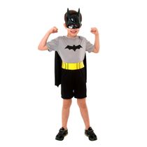 Fantasia Infantil - Batman Curto - Tamanho G (9 a 12 anos) - 10270 - Sulamericana