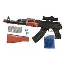 Arma Infantil  ak-47-2  2 Em 1 69 Cm