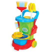 Kit De Limpeza Infantil Cleaning Trolley Maral Verde