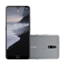 Smartphone Nokia 2.4 4G 64GB Tela HD+ 6.5 pol 3GB RAM Câm Dupla 13MP + Selfie 5MP Cinza - NK015OUT [Reembalado] NK015OUT