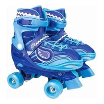 Patins 4 rodas com Luz Azul - 30-33 - Fênix