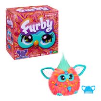 Figura de Pelúcia Interativa - Furby - Coral - Brinquedo interativo - Hasbro