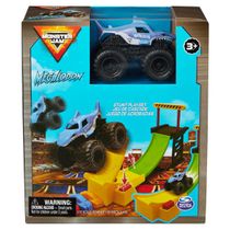 Carrinho Megalodon e Rampa com Lançador - Monster Jam