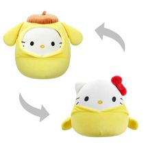 1 Pelúcia Hello Kitty 20cm Fantasia Pompompurin -Squishmallows