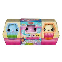 3 Pelúcias Cupcake Cakey Cat (Primos) - Gabby's Dollhouse