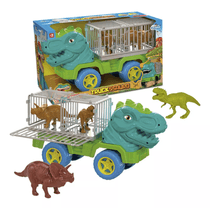 Caminhão Truckssauro Dinossauro Rex Gaiola Mini Dinossauros