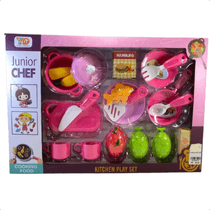 Brinquedo Kit De Cozinha Junior Chef Kitchen Play Set