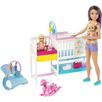 Boneca Barbie Skipper Escola De Bebês C/ Acessórios E Bebês