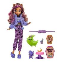 Boneca Monster High Festa Do Pijama Creepover Clawdeen Luxo