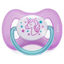 Chupeta - Silicone Ultra Soft - 0-6m - Comfort - Unicórnio Rosa - Buba