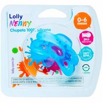 Chupeta - Silicone - 0-6m - Azul - Lolly Nenny