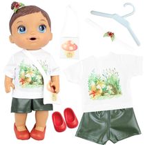 KIT ROUPA BONECA PARA BABY ALIVE - MINI FOREST - 6 PÇS