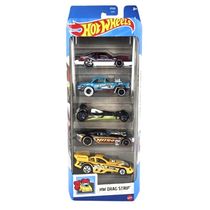 Hot Wheels Pack 5 Carrinhos HW Drag Strip HTV14  Mattel