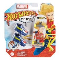 Skate De Dedo Hot Wheels | Marvel Capitã Marvel Com Tênis