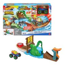 Pista Hot Wheels Color Shifters Monster Trucks Crocodilo