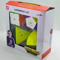 Kit Cubo Mágico Qiyi Megaminx + Skewb + Pyraminx + Master