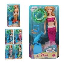 Kit Boneca Ina Com Calda De Sereia E Boia E Golfinho Sortido