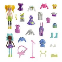 Kit 2 Bonecas Polly Pocket Moda Da Aventura No Espaço Magico