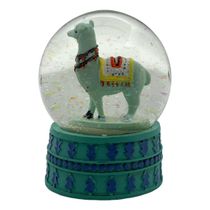 Globo De Neve De Cristal De Lhama Com Muito Brilho De 9cm