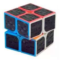 Cubo Mágico Profissional 2x2x2 Yisheng Carbon Adesivado Luxo