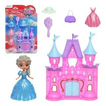 Casinha Castelo Real Mundo Encantado Com Boneca Troca Roupa